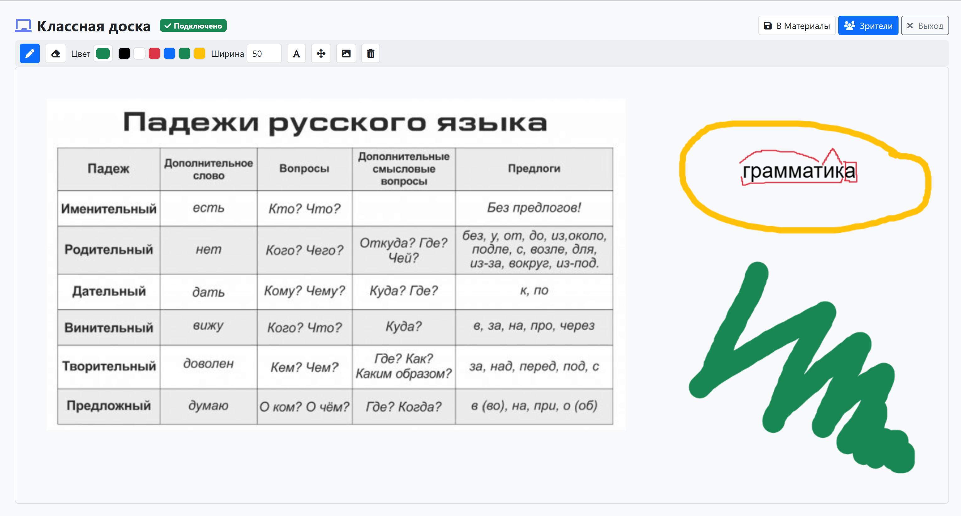 Виртуальная классная доска для онлайн-занятий